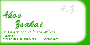 akos zsakai business card